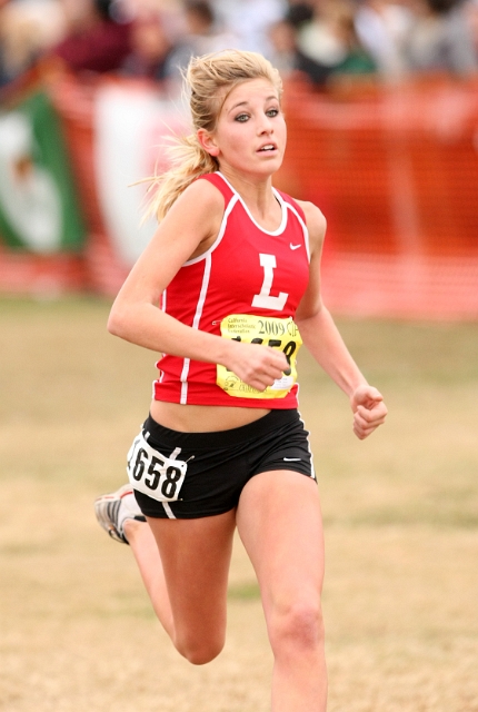 2009 CIF XC Girls D3-075.JPG - 2009 California CIF Cross Country Championships, Woodward Park, Fresno, California